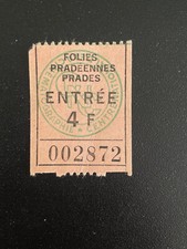 Vieux papier ticket d'occasion  Prades
