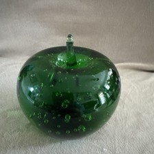 Green apple paperweight for sale  FAREHAM