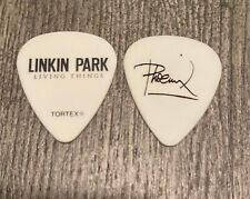 LINKIN PARK - DAVE FARRELL Phoenix Guitar Pick 2012 Tour Living Things Branco comprar usado  Enviando para Brazil