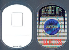 Vintage 2001 Backstreet Boys Perri Backstage Pass Original Preto e Azul Concerto comprar usado  Enviando para Brazil