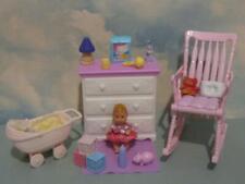 Barbie Baby Krissy CASA MINHA PRÓPRIA MOBÍLIA DE BERÇÁRIO CADEIRA DE BALANÇO BONECA CÔMODA, usado comprar usado  Enviando para Brazil