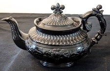 Black teapot ornate for sale  SEATON