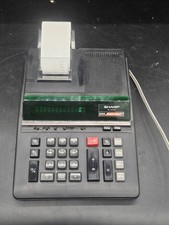 Usado, Calculadora de impressão vintage Sharp EL-2630 impressão fita 2 cores desktop eletrônico comprar usado  Enviando para Brazil