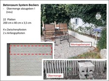 Betonzaun sichtschutz lärmsch gebraucht kaufen  Mutterstadt