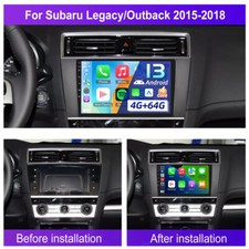 Rádio de carro GPS 4+64G para 2015-2018 Subaru Legacy Outback Carplay BT Android 13 comprar usado  Enviando para Brazil
