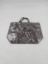 Sacola de PVC feminina estampa de letras grande papel Kraft bolsa de transporte alça superior marrom comprar usado  Enviando para Brazil