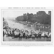 HENLEY REGATTA Heat for the Grand Challenge Cup - Impressão fotográfica antiga 1905 comprar usado  Enviando para Brazil
