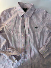 Camisa manga longa xadrez azul rosa LAUREN RALPH LAUREN masculina 16 comprar usado  Enviando para Brazil