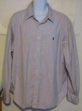 Usado, Camisa polo listrada Ralph Lauren ajuste clássico 18 36/37 branca preta rosa PONY j97 comprar usado  Enviando para Brazil