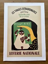 Affiche originale loterie d'occasion  Saint-Germain-en-Laye