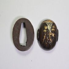 Órtese de espada japonesa Fuchi Kashira cabo decorativo arte samurai sumô F/S comprar usado  Enviando para Brazil