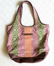 Bolsa de ombro Tommy Hilfiger floral lona couro sintético piscina praia comprar usado  Enviando para Brazil