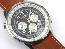 Używany, Rotary GS03351/19 Chronograf ze stali nierdzewnej - 100m na sprzedaż  Wysyłka do Poland