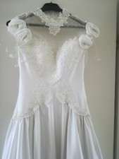Brautkleid weiß hochzeitsklei gebraucht kaufen  Brackenheim