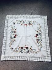 Christmas square embroidered for sale  SWINDON