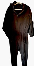 Hooded jumpsuit black for sale  SWANSEA