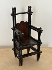 Antiga cadeira miniatura de arte popular vagabundo 'Trono de Espinhos' madeira ardósia exclusiva comprar usado  Enviando para Brazil