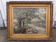 Antique oil painting for sale  Johnston