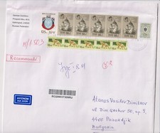 Capa enviada por correio (carta registrada) com selos Igreja 1994 Raposa 2008 Rússia avdpz, usado comprar usado  Enviando para Brazil