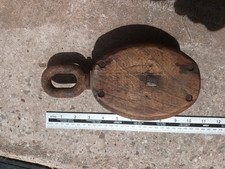 Vintage wooden pulley for sale  WHITCHURCH