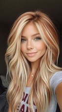 Perucas marrom claro com destaque loiro dourado frente de renda 100% cabelo humano 18 polegadas comprar usado  Enviando para Brazil