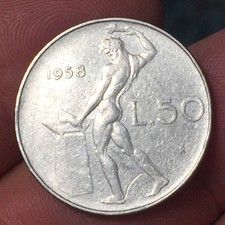 50 lire 1958 usato  San Bonifacio