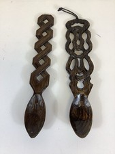 Pair carved wooden for sale  HALESOWEN