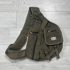 Mochila estilo DIESEL GoldBe vintage anos 00 militar cáqui sling bolsa comprar usado  Enviando para Brazil
