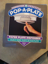 Usado, Dispensador de placa de papel vintage POP A PLATE*Feito nos EUA*Década de 1980*Produtos perfeitos comprar usado  Enviando para Brazil