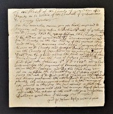 DOCUMENTO LEGAL COLONIAL antiguo 1726 voluntariado ct ESPRAGA Y ESPALDA Robt PARQUES segunda mano  Embacar hacia Mexico