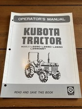 Kubota operators manual d'occasion  Expédié en Belgium