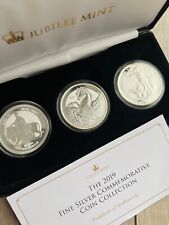 THE 2019 3 x 1 oz 999. COLEÇÃO DE MOEDAS COMEMORATIVAS DE PRATA FINA com Britannia, usado comprar usado  Enviando para Brazil