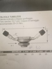 Valvola tubeless per usato  Caldiero