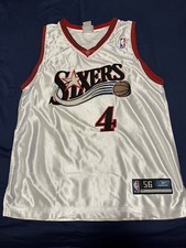 Usado, Camiseta Reebok Chris Webber Philadelphia 76ers Home autêntica tamanho 56 sob medida comprar usado  Enviando para Brazil