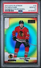 Patrick Kane 2017-18 O-Pee-Chee Platinum #10 Rainbow Color Wheel PSA 10 HOF! comprar usado  Enviando para Brazil