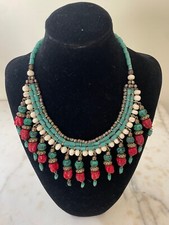 Collana vintage turchese usato  Roma