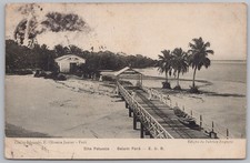 Cartão postal BRASIL Ilha Patuoca Belém Para, carimbado 1908 comprar usado  Enviando para Brazil
