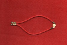 Joias, pulseira de corda com ouro redondo 18k, trava ajustável banhada a ouro comprar usado  Enviando para Brazil