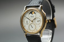 [Exc+5] Seiko 7F38-6190 Calendário Fase da Lua Relógio Masculino de Quartzo Vintage JAPÃO comprar usado  Enviando para Brazil