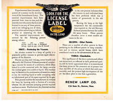 Renew lamp company for sale  Wheeling