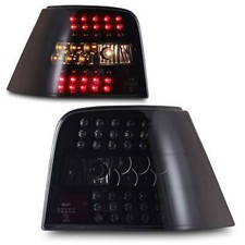 Conjunto de lanterna traseira de LED preta com lente de fumaça para 1999-2004 Volkswagen GTI Golf MK4, usado comprar usado  Enviando para Brazil