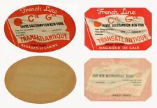 Usado, FRENCH LINE - ETIQUETTES DE BAGAGES DE CABINE ET DE CALE 1ère CLASSE comprar usado  Enviando para Brazil