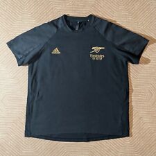 PLAYER ISSUE Usado XL Arsenal Adidas 22/23 Away Camiseta de Viagem Preto Dourado Kit Quarto, usado comprar usado  Enviando para Brazil