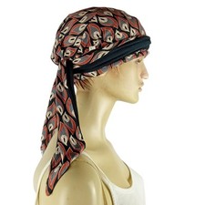 Usado, CHRISTINE Headwear mantra cachecol longo preto marrom turbante cabelo capa chapéu quimioterapia comprar usado  Enviando para Brazil