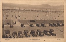 Santos, BRASIL - Praia José Menino - carros antigos, São Paulo comprar usado  Enviando para Brazil