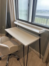White black desk for sale  Quincy
