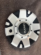 Tampão central de roda personalizado ONYX Wheels prata/preto # 8642290-2-CAP (1) comprar usado  Enviando para Brazil