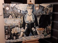 Używany, DUZA KOPIA EDUARD MANET BAR  W FOLIES BERGERE na sprzedaż  PL