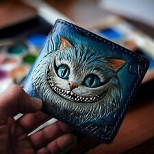 Carteira de couro para gato Cheshire carteira esculpida Alice no País das Maravilhas designer wa, usado comprar usado Carteira de couro para gato Cheshire carteira esculpida Alice no País das Maravilhas designer wa, usado comprar usado  Enviando para Brazil