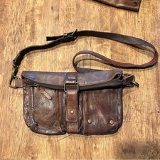 Bolsa tiracolo Bed Stu couro marrom dobrável rara comprar usado  Enviando para Brazil